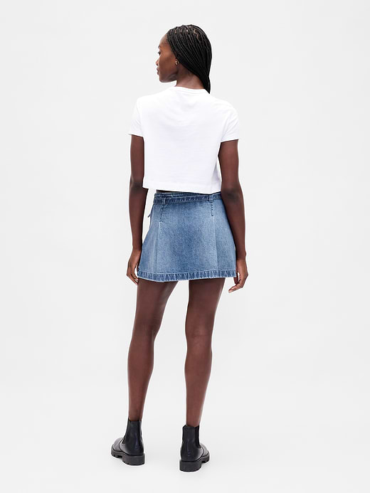 Gap Denim Belted Mini Skirt — photo 3