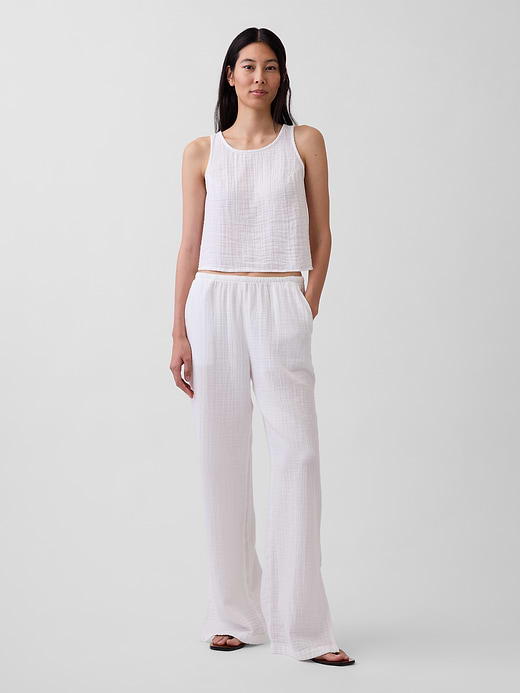 Gap Cotton Gauze Racer Shell Tank Top — photo 6