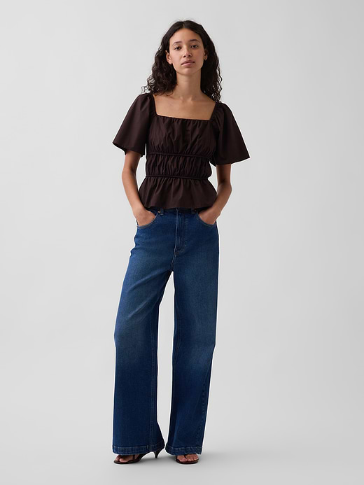Gap Square-Neck Peplum Top — photo 3