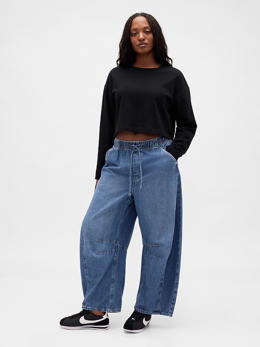 Gap Mid Rise UltraSoft Easy Horseshoe Jeans — photo 6