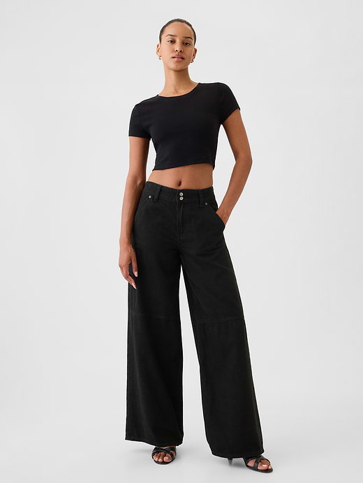 Gap Mid Rise UltraSoft Baggy Jeans — photo 1