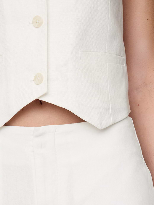 Gap Linen-Blend Relaxed Straight Ankle Pants — photo 9