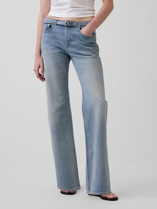 Gap Mid Rise Relaxed Straight Jeans — photo 3