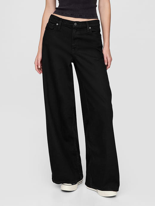 Gap Mid Rise UltraSoft Baggy Jeans — photo 3