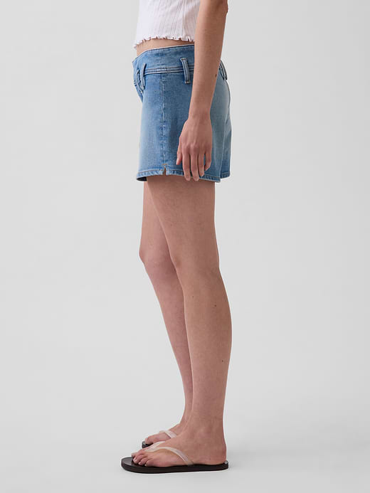 Gap 3" Low Rise Lace-Up Denim Shorts — photo 4