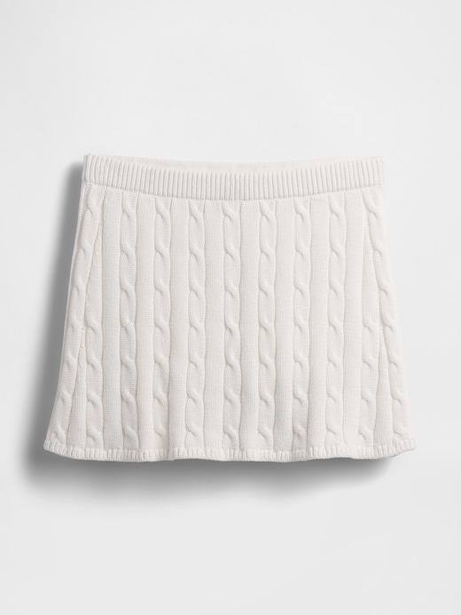 Gap 100% Cotton Cable-Knit Mini Skort — photo 6