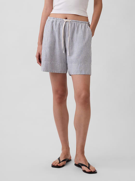 Gap 6" Linen-Blend Easy Shorts — photo 3