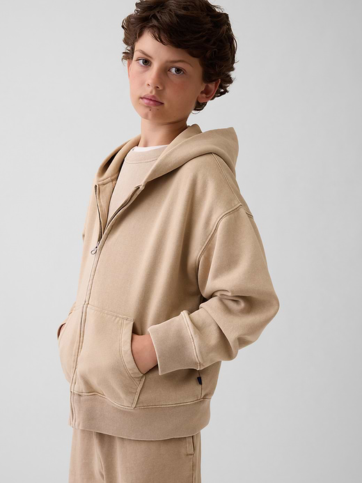 Gap Kids VintageSoft Relaxed Zip Hoodie — photo 1