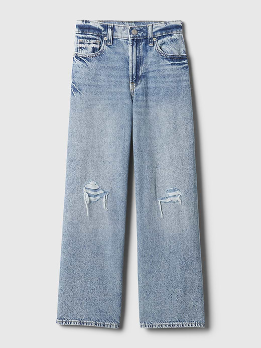Gap Kids Low Rise Stride Wide-Leg Jeans — photo 5