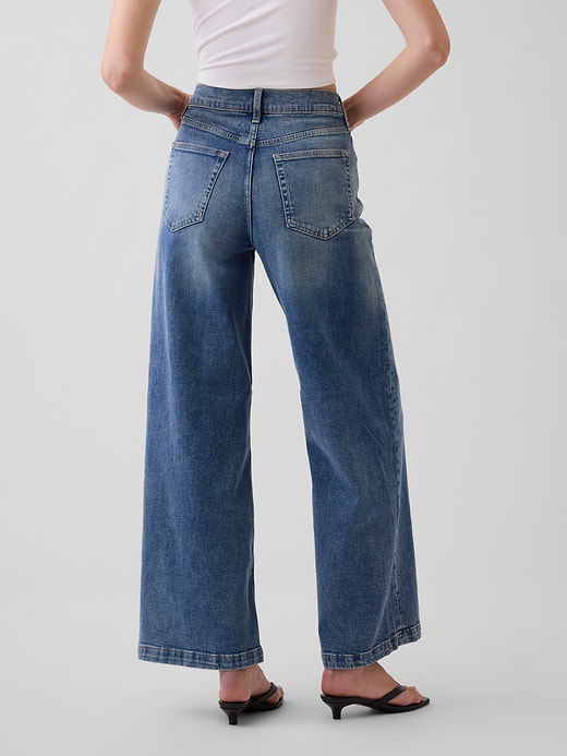 Gap High Rise Stride Wide-Leg Ankle Jeans — photo 5