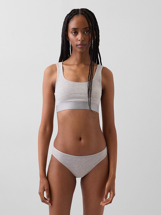 Gap Organic Stretch Cotton Gap Logo Bralette — photo 1