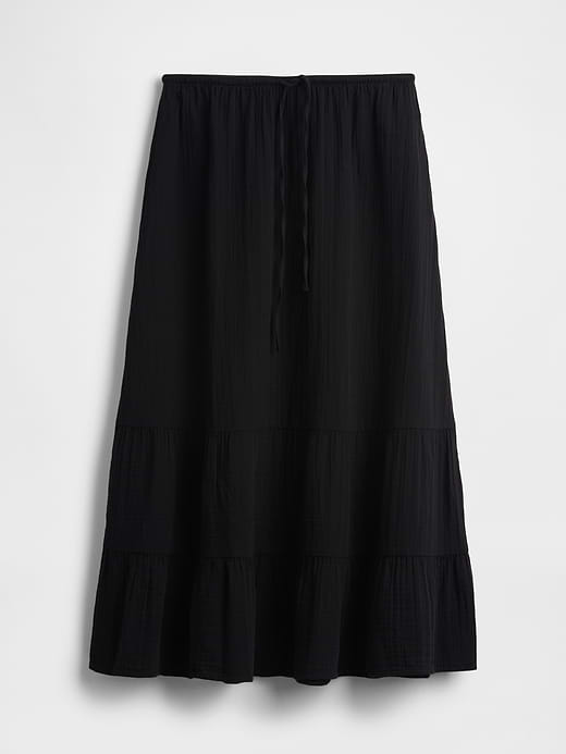 Gap Cotton Gauze Tiered Easy Maxi Skirt — photo 6