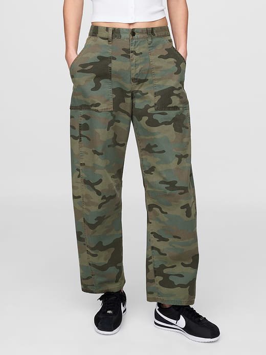 Gap Mid Rise Twill Barrel Pants — photo 3