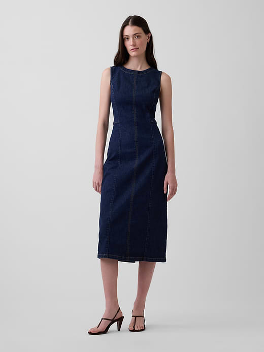 Gap Denim Bodycon Midi Dress — photo 1