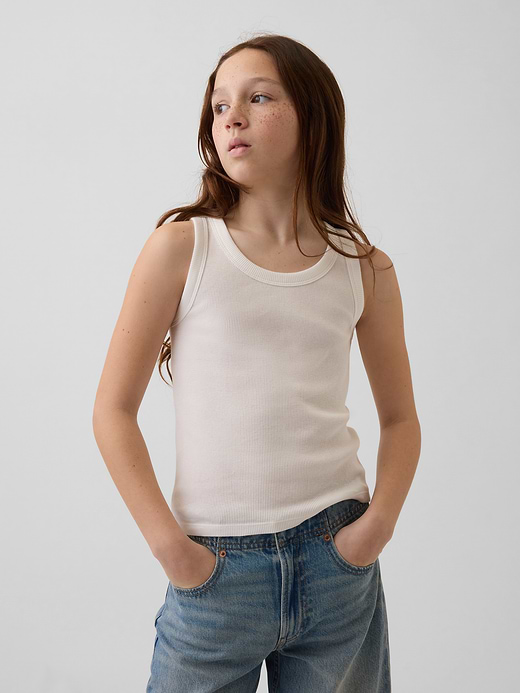 Gap Kid Rib Scoop Tank Top — photo 1