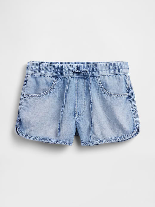 Gap Mid Rise UltraSoft Denim Easy Dolphin Shorts — photo 6