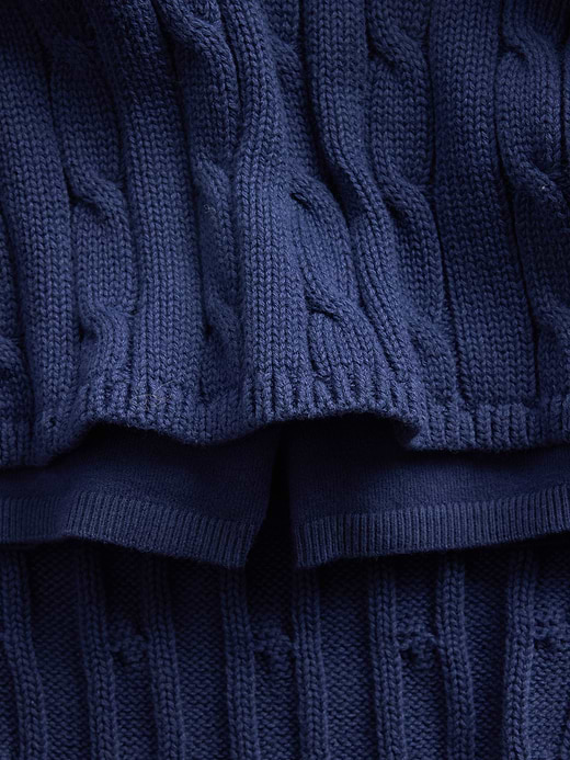 Gap 100% Cotton Cable-Knit Mini Skort — photo 5