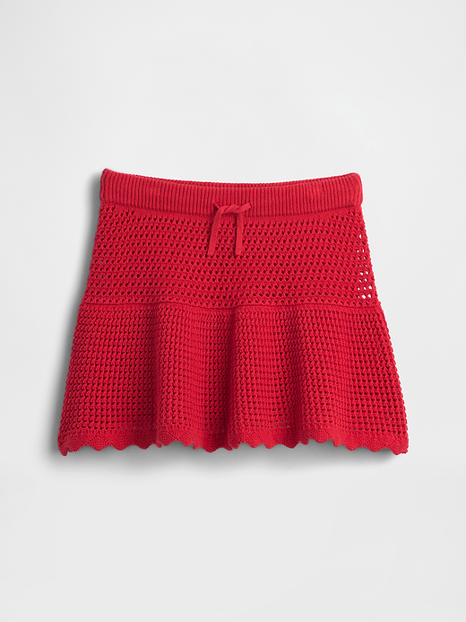 Gap Kids 100% Cotton Tiered Crochet Skort — photo 3