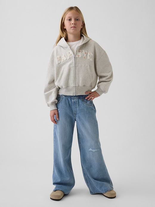 Gap Kids VintageSoft Oversized Logo Zip Hoodie — photo 5
