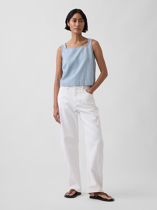 Gap Denim Crop Shell Tank Top — photo 3