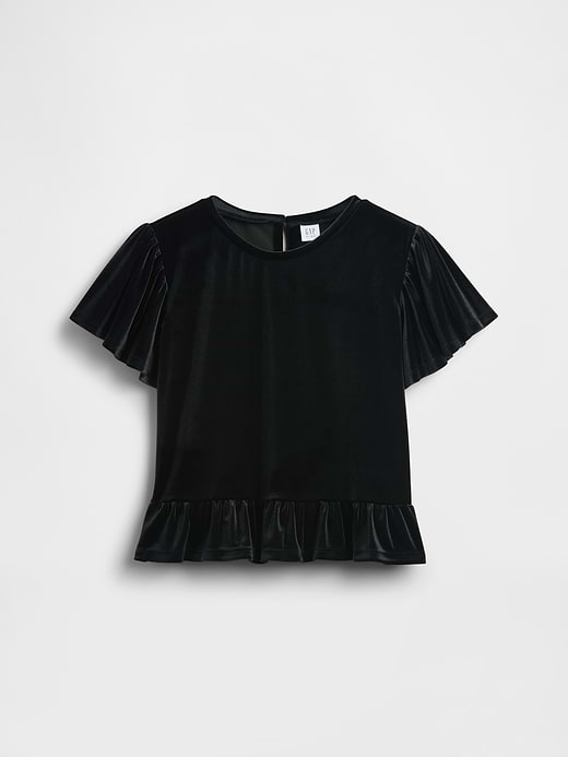 Gap Kids Velour Peplum Top — photo 3