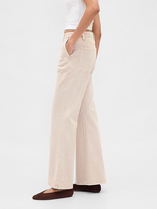 Gap Low Rise Relaxed Flare Khakis — photo 4