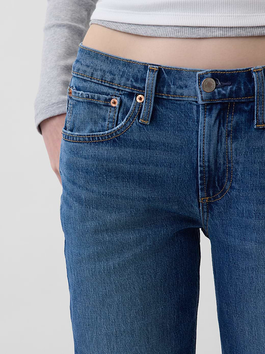 Gap Mid Rise Relaxed Straight Jeans — photo 8
