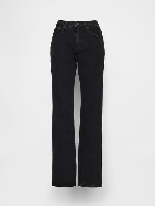 Gap Mid Rise Relaxed Straight Jeans — photo 7