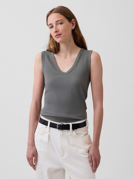 Gap Variegated Rib Tank Top — photo 1