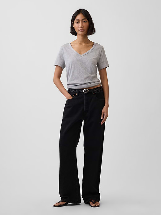 Gap Organic Cotton VintageSoft V-Neck T-Shirt — photo 4