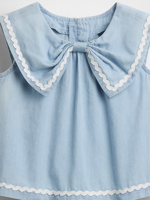 Gap Baby & Toddler Denim Bow Outfit Set — photo 5