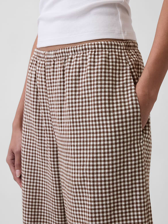 Gap Linen-Blend Easy Wide-Leg Pants — photo 6