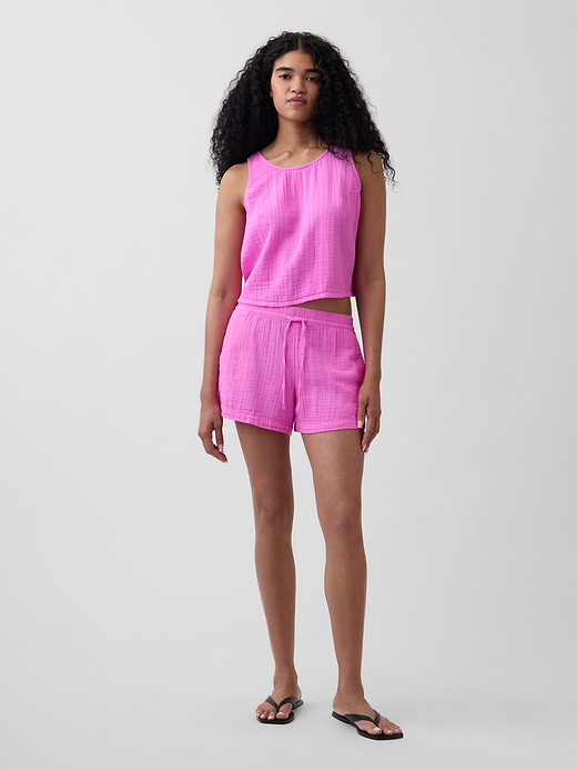 Gap 4" Mid Rise Cotton Gauze Easy Shorts — photo 1