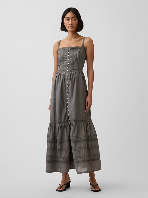 Gap Eyelet Tiered Maxi Dress — photo 1