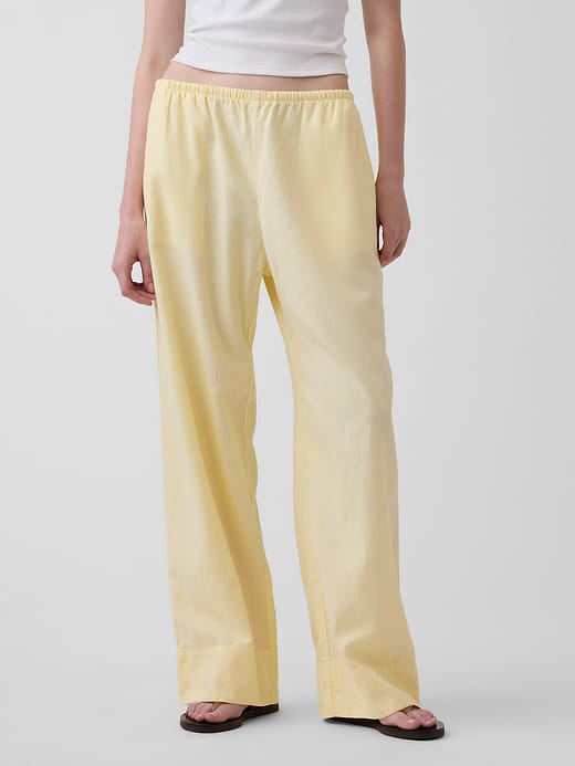 Gap Linen-Blend Easy Wide-Leg Pants — photo 3