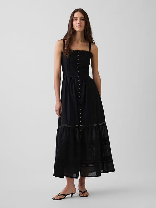 Gap Eyelet Tiered Maxi Dress — photo 1