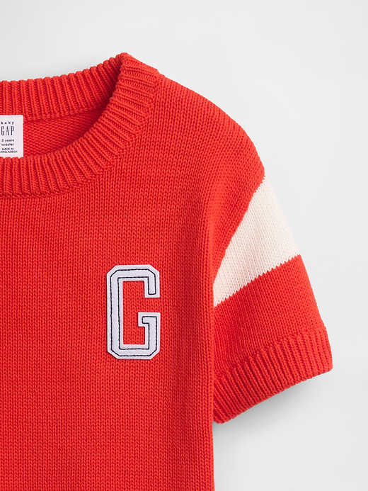 Gap Baby & Toddler Varsity Logo Sweater Shirt — photo 5