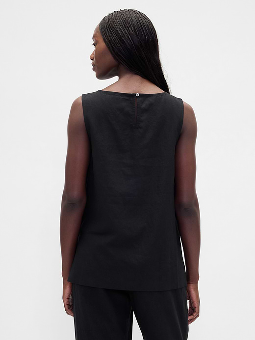 Gap Linen-Blend Shell Tank Top — photo 4