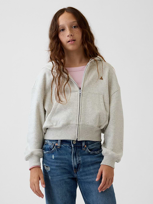Gap Kids VintageSoft Oversized Logo Zip Hoodie — photo 1