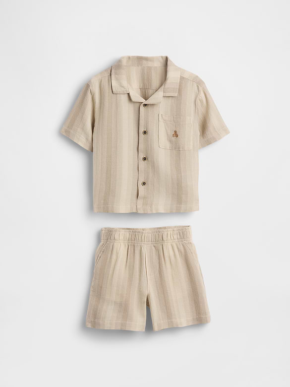 Gap Baby & Toddler Waffle Cabana Outfit Set — photo 3