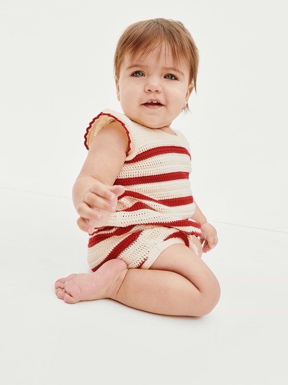 Gap Baby Crochet Stripe Outfit Set — photo 5