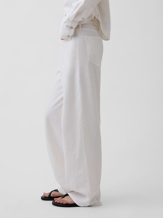 Gap Linen-Cotton Wide-Leg Pants — photo 4