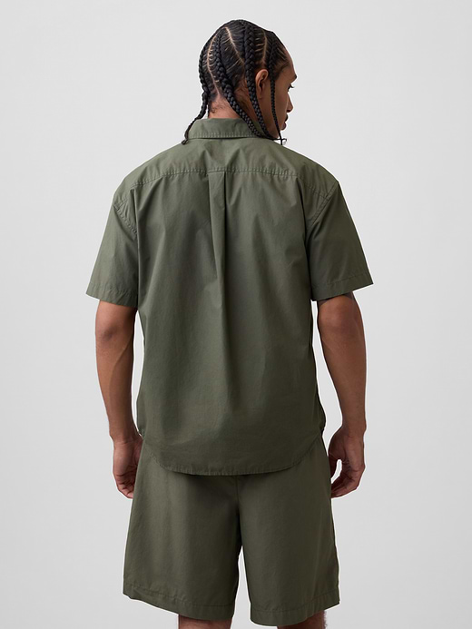 Gap Poplin Relaxed Shirt — photo 4