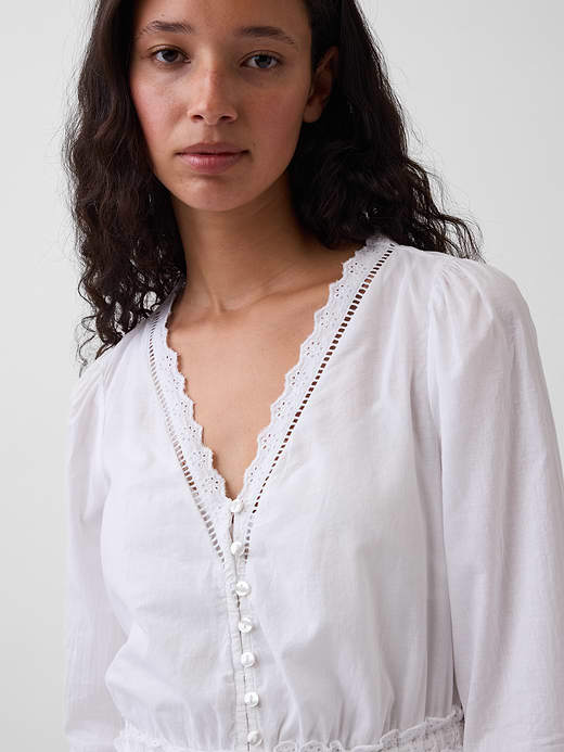 Gap Lace-Trim Mini Dress — photo 5