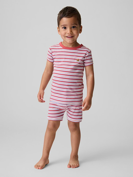 Gap Baby & Toddler Organic Brushed Cotton Stripe PJ Short Set — photo 1