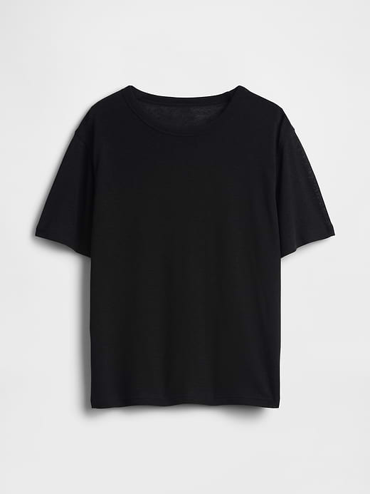 Gap Linen-Blend Relaxed T-Shirt — photo 6