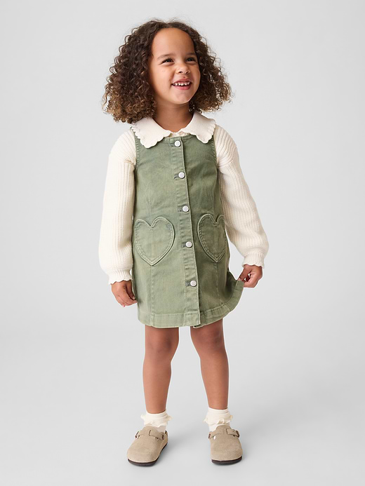Gap Baby & Toddler Leopard Corduroy Jumper Dress — photo 1