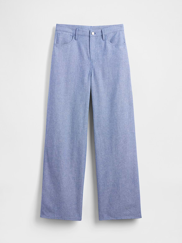 Gap Linen-Cotton Wide-Leg Pants — photo 6