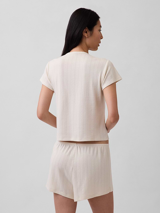 Gap Pointelle PJ T-Shirt — photo 4