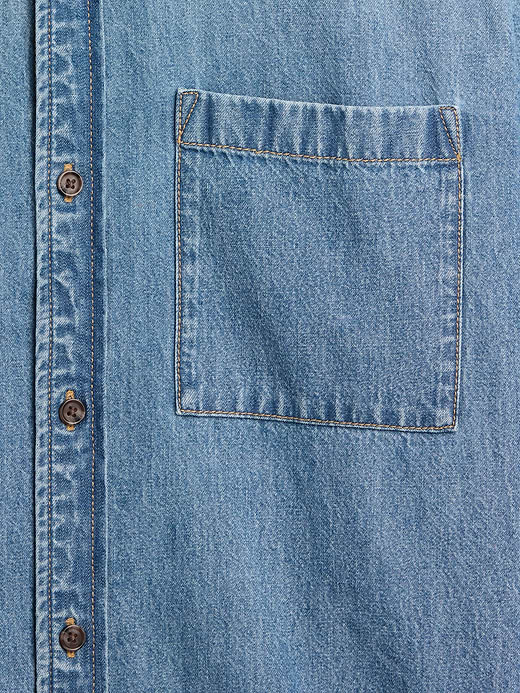 Gap Denim Relaxed Shirt — photo 5